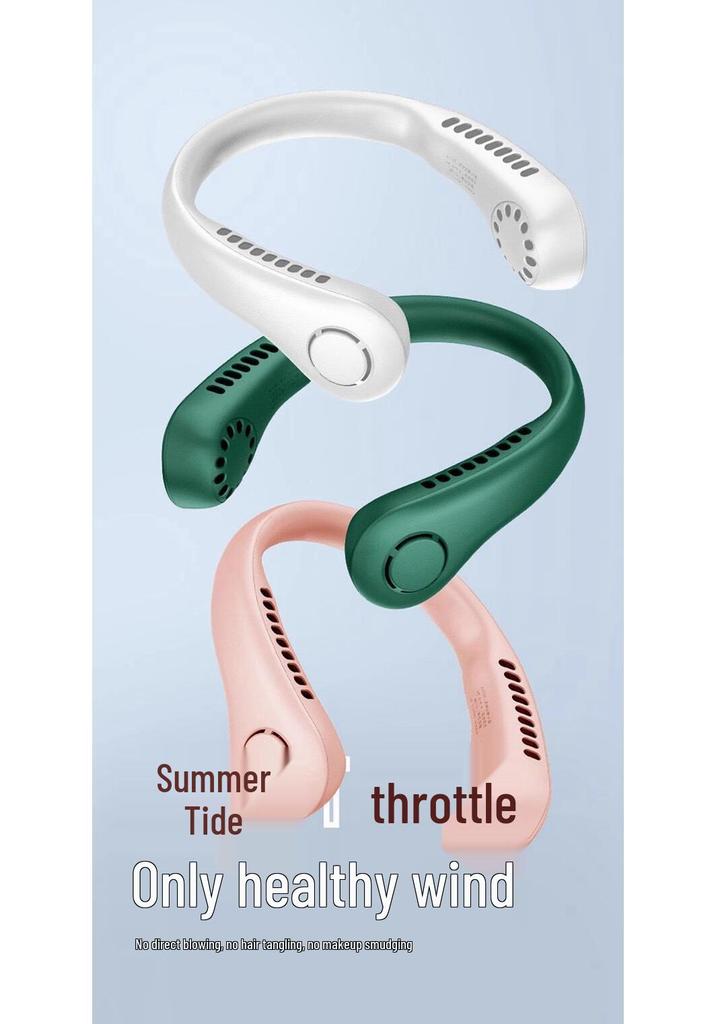 Rechargeable Bladeless Neck-Hanging Mini Fan
