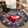 1pc Heart Splash Carpet for Office, Non-slip, Soft and Durable Office Rug, Perfect for Office Yy260128018
