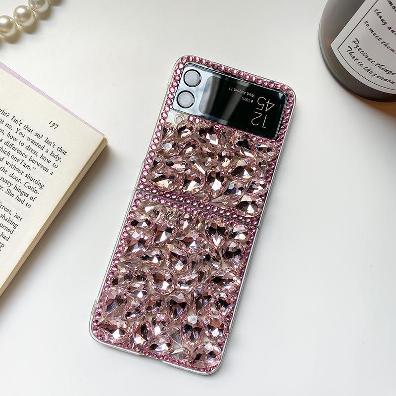 

For Samsung Flod6 Rhinestone Phone Case for Samsung ZFlip7 Luxury High-end Women’s Folding Ins Niche For Samsung ZFlip3