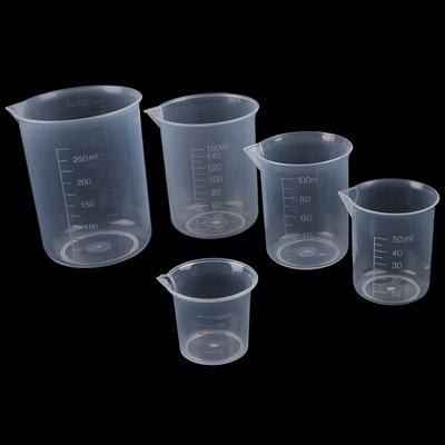 2 st Transparent Kök Laboratorium Plast Volumetrisk Bägare Mätkopp