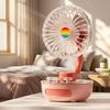 Compact Design Rechargeable Mini Table Fan Portable Personal Cooling Fan  Desktop Placement