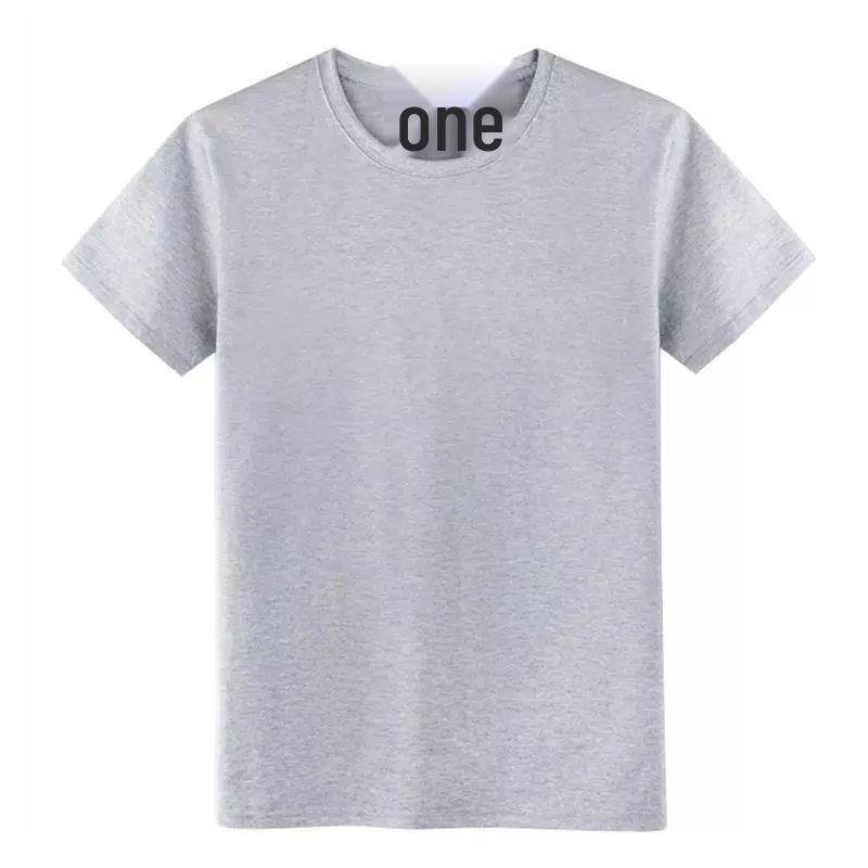 Camiseta de Manga Corta para Hombre, Lisa Negra o Blanca, Top Sencillo de Verano