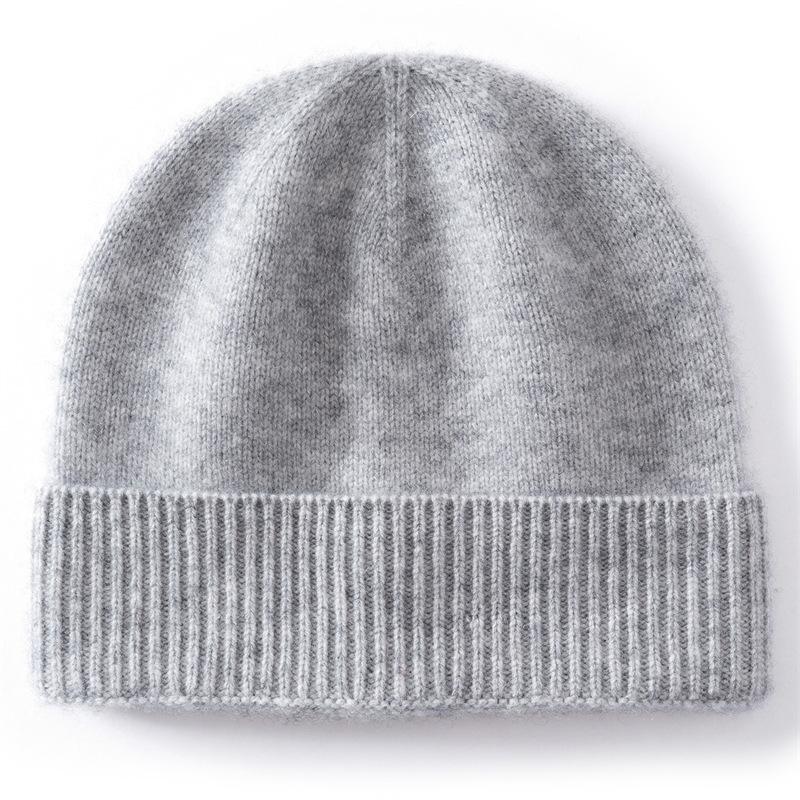 Children's new cashmere hats Boys and girls thermal ear protectors Autumn and winter solid color knitted hats Wool hats
