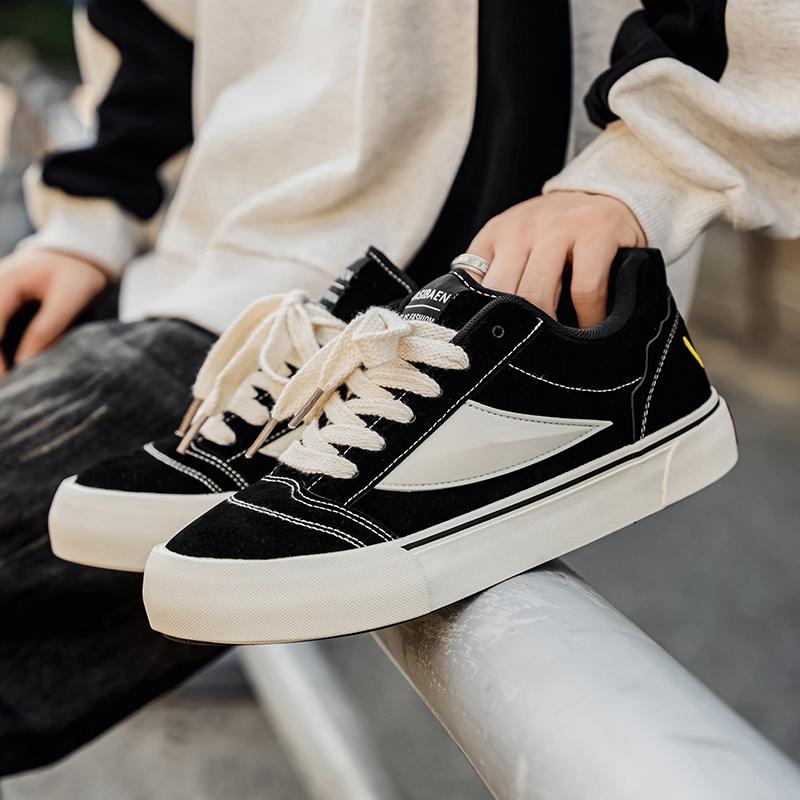 Autumn Korean Trendy Board Shoes Versatile China-Chic Skateboarding Shoes Sports Casual Shoes Campus Style Thick Soled Couple