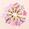 16Pcs/set Glitter Rainbow Heart Star BB Handmade Hair Clips for Girls Handmade Hairpins Cute Barrettes Headwear Hair Accessories