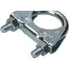Colliers de serrage pour tuyau d'échappement - KOTARBAU - Lot de 2 - 40 mm - Acier galvanisé - Argent