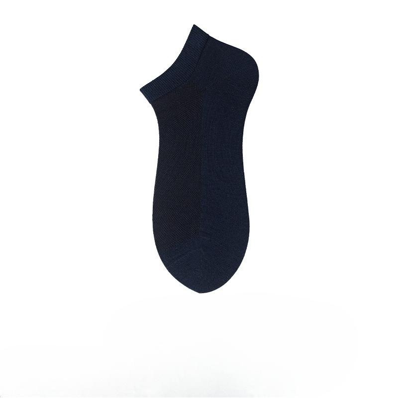Socks Men's Summer Lightweight Pure Cotton Short Socks Low-cut Boat Shoes Mesh Breathable Anti-odor Men's Socks