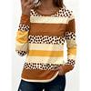Women's Polka Dot Color Block Print Crew Neck T-Shirt, Casual Tops for Spring Summer Daily Streetwear