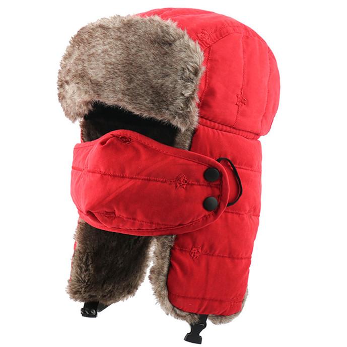Faux Fur Earflap Snow Cap Male Hats 