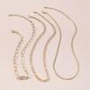 Women European Jewelry Layered Multi-Layer Micro-Set Pin Fashion Choker Personality Retro Exaggerated Necklace Jewelry