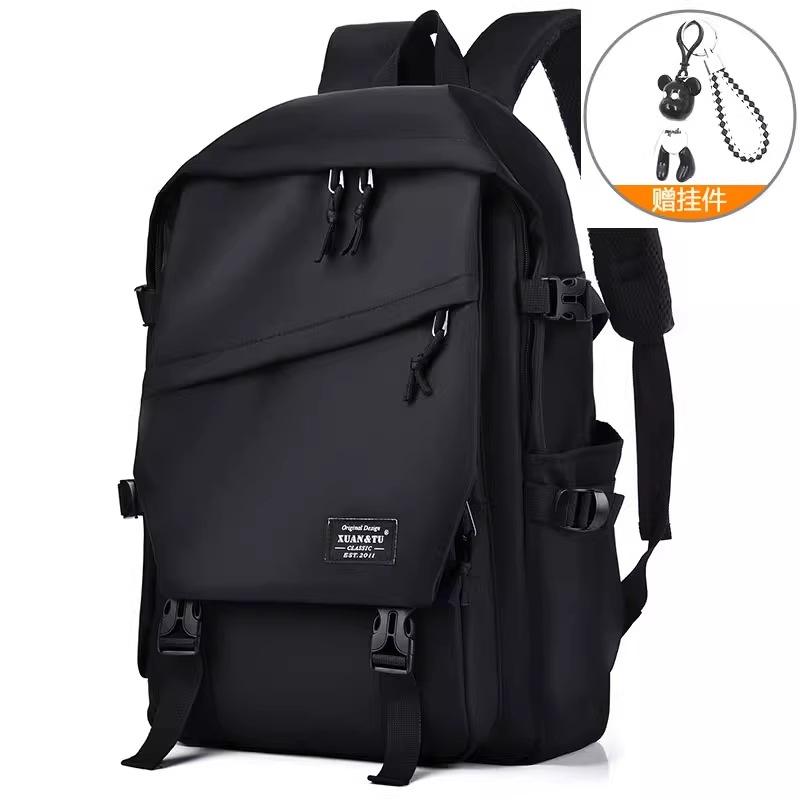 Backpack Men's Casual Versatile Large Capacity Computer Travel Backpack Female Junior High School Student Big Boy Short-haul School Bag