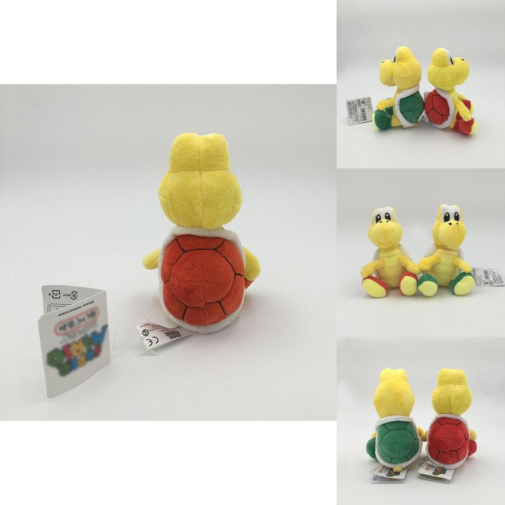 Encantadora Peluche Rellena de Koopa Troopa de Super Mario Bros de 6 pulgadas Para Regalos de Niños y Juguetes de Moda