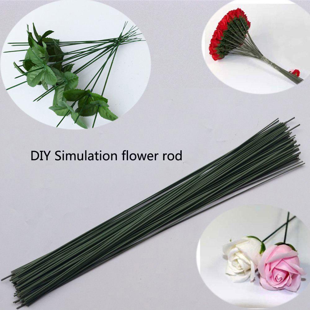 10/20/30 Stück 2 mm 40 cm Floraler Stieldraht Basteln Dunkelgrüner Draht für Floristen Blumengesteck für DIY-Material Handgefertigtes Zubehör