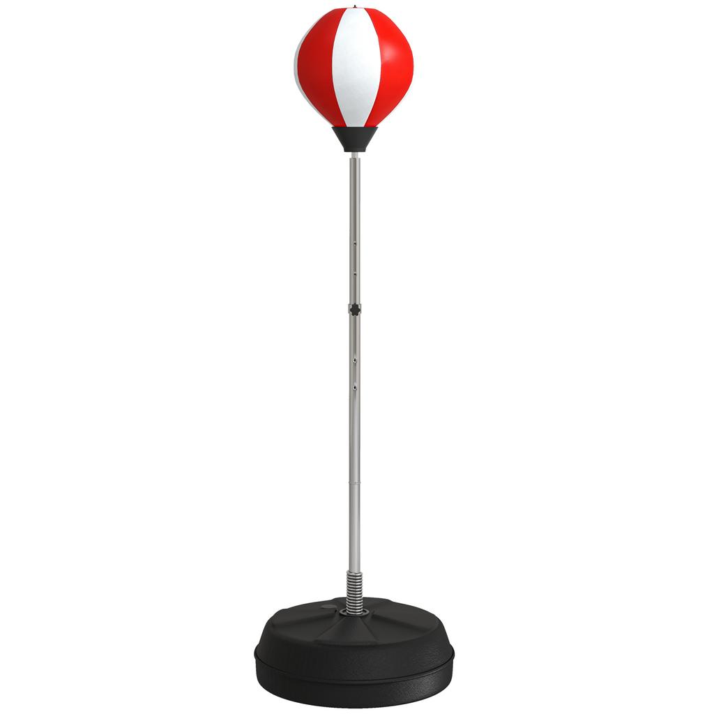 Punching Bag with Stand Boxing Bag Set with Adjustable Height, Red
