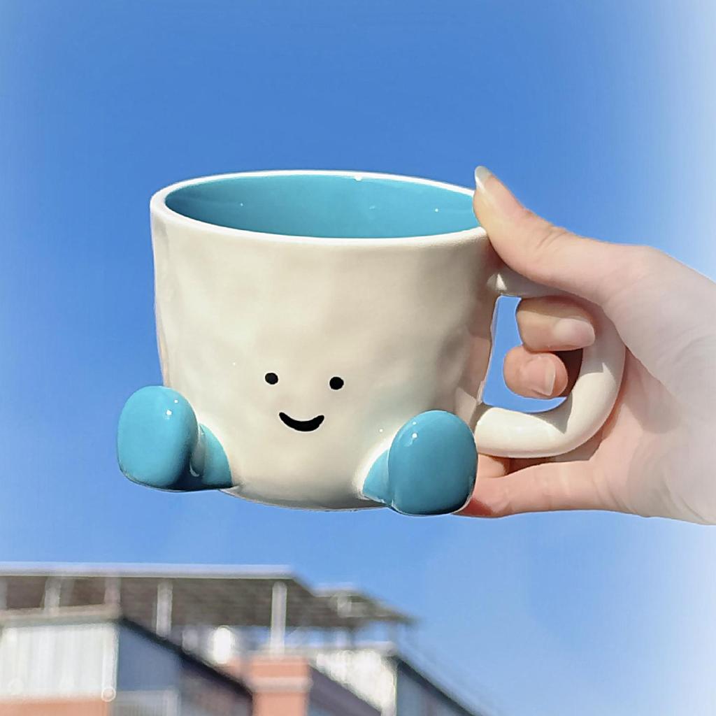 Cute Ceramic Mug Decorative Kitchen Drinkware Ceramic Funny Coffee Cup for Wine Latte Water Hot Cocoa Cold Hot Drinks