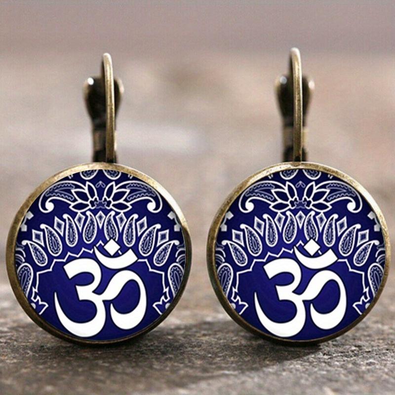 Fashion Earring Y2K Vintage Marigold Time Gem Flower Ear Buckle