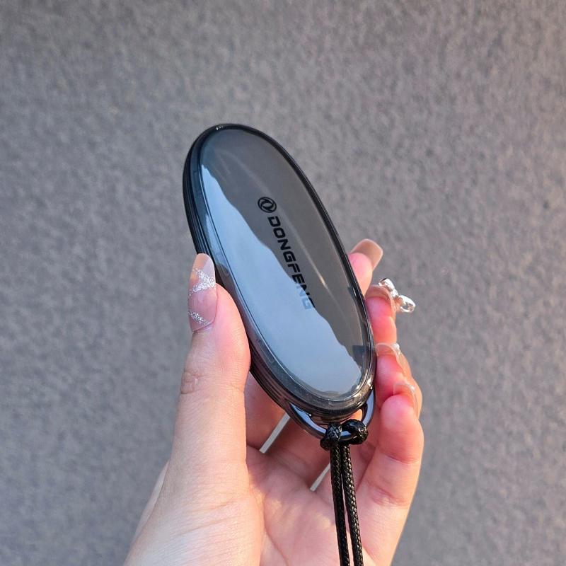 For Dongfeng Nammi 01 Car Key Case Cover Tpu Shell Remote Cover Shell Keychain Ring Housing Holder Fob Bag Car Styling