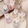 Colorful Candy Floss Hair Ties Spring Autumn Winter Versatile Elastic Hair Bands for Girls Kids Cute Ball Headbands