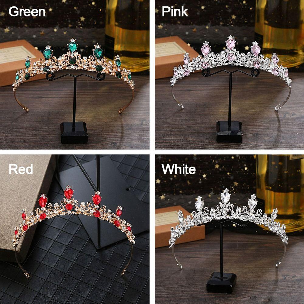 Jewelry Pearl Tiara Hair Comb Bridal Hair Accessories Princess Crystal Tiaras Rhinestone Hair Hoop