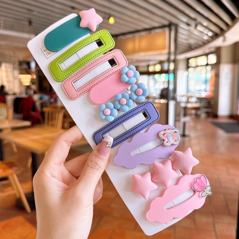 

Красочные мультяшные заколки для волос BB в корейском стиле для девочек и младенцев