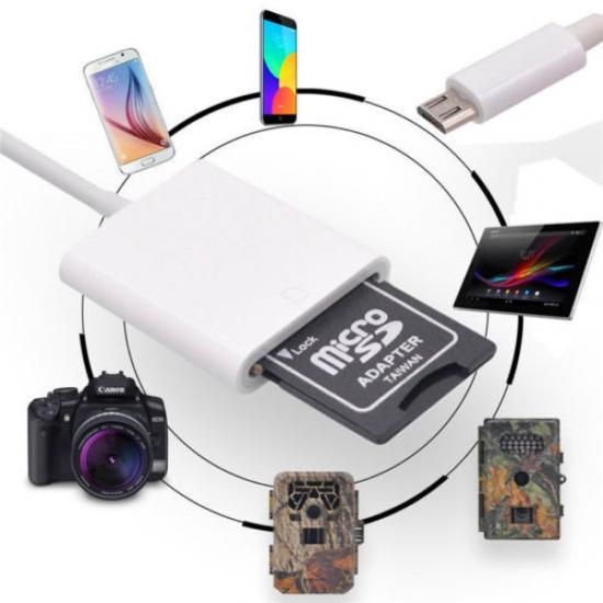 Camera Reader Lightning to SD Card Connector adapter For iphone iPad Mini Air uygun fiyatlı
