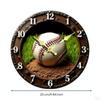 Sports Themed Wall Clock Silent NonTicking 3D Ball Precision Movement House Decoration for