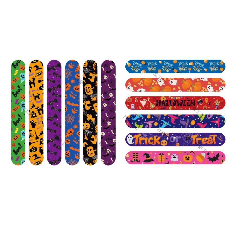 10/30Pc Cartoon Miner Craftings Snap Bracelets  Toy Loot/Party Bag Fillers Hot Game Slap Bracelets for Kids Birthday Party