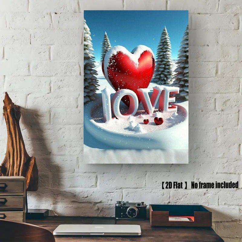 

Vintage Valentine s Day Metal Decorative Painting Gift for Couples Bedroom Living Room Cafe