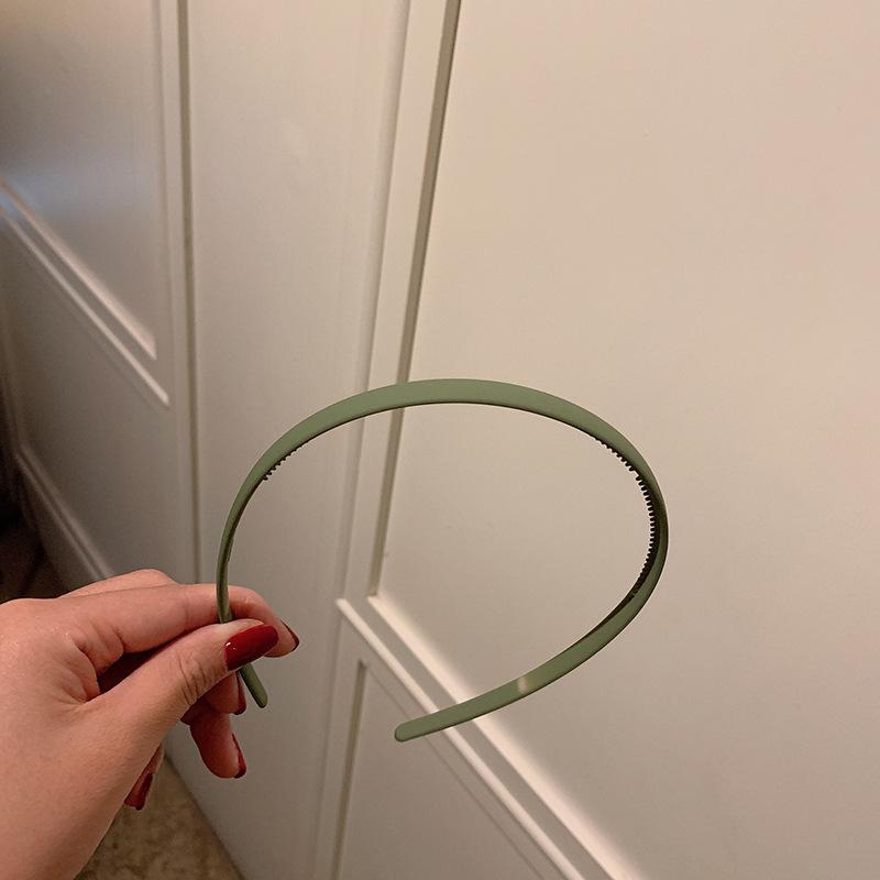 Bandeaux de cheveux tendance pour femmes Lunette Couleur unie colorée Antidérapant Bord fin Serre-tête Cerceau pour cheveux Filles Bandeau Accessoires pour cheveux