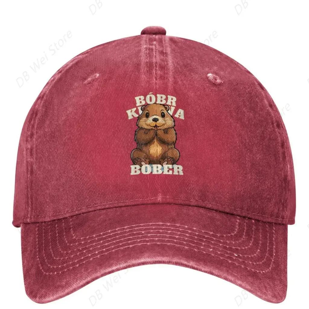 Bobr Kurwa Bober Bobr Meme Baseballová čepice Venkovní Posilovna Vysoká Kvalita Trucker Táta Klobouk Dámské Pánské Móda Sluneční Baseballové Čepice