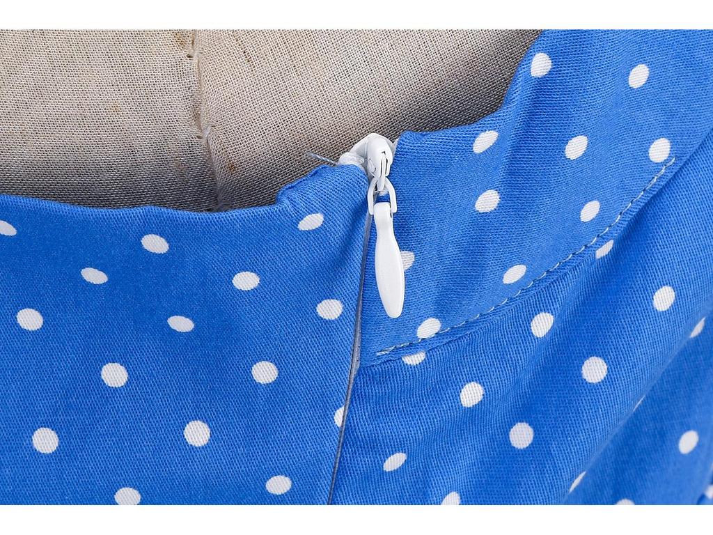 Retro Polka Dot Halter Backless Lace-up Bodycon Waist-Cinching Long-Sleeved Dress for Women