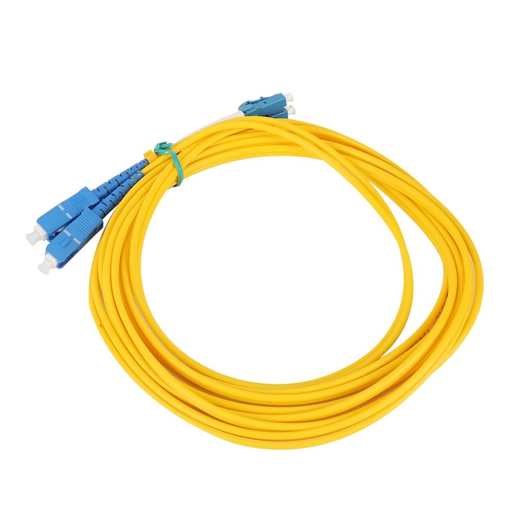 9.8ft SC LC Fiber Optic Patch Cord PVC Singlemode Jumper Cable for Network  less than br more than