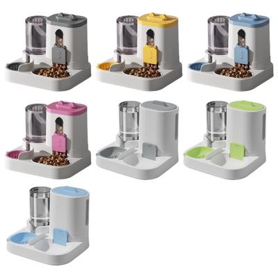 Katzen Hunde Futterstation Auslaufsicheres Wasserspender-System Abnehmbarer Napf Anti-Rutsch-Basis-Design