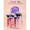 ELegant Makeup Brush Set 10pcs Professional Cosmetic Tools Multifunctional With Carrying Pouch For Beauty Enthusiasts