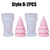 1-4PCS Christmas Tree Aroma Candle Silicone Mold DIY Plaster Wax Craft Holiday Decorations Handmade Supplies Making Kits