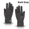 1pair Winter Touch Screen Protector Warm Gloves Fleece-Lined And Thickened Cold-Proof Snow Gloves Camel Wool Cycling Knit Glove