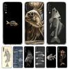 Transparent Phone Case for Samsung Galaxy A16 A14 A12 A22 A24 A42 A02 A03S A06 A20 A30 A40 Soft TPU Cover Fish Bone Pattern Bags