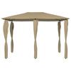 Gazebo with Pole Covers 3 X 4 X 2.6 M Taupe 160 G M²
