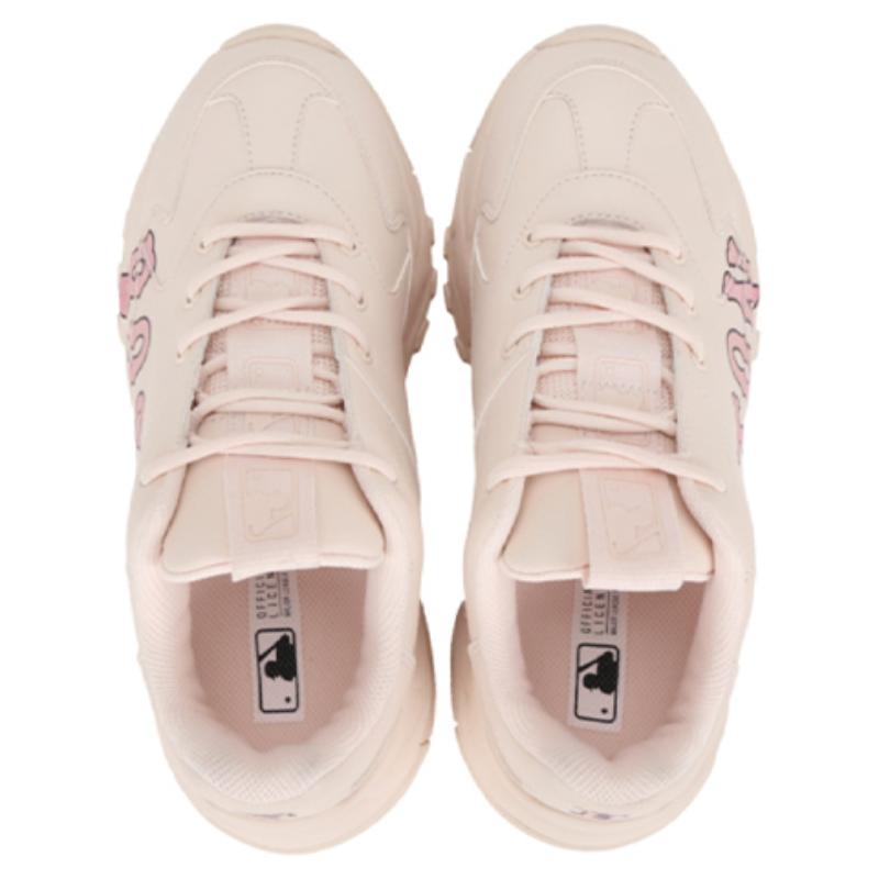 MLB Big Ball Chunky P Boston Slip Resistant Abrasion Resistant Low Top Chunky Sneakers Unisex Pink Sneakers 32SHC2011-43P