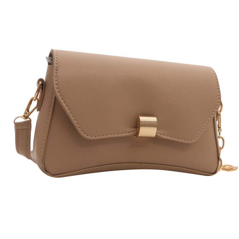 Summer 2024 Fashionable Chain Shoulder Bag With Lock Buckle Small Square Bag