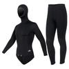 3mm Two-Piece Wetsuit with Hood for Warmth In Hunting, Snorkeling, Freediving, Surfing, and Ice Sports.