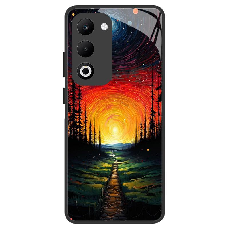 For OPPO A5 A5M Case Luxury Tempered Glass Phone Case For Oppo A5i Pro Shockproof Hard PC Back Cover Camera Protection Fundas