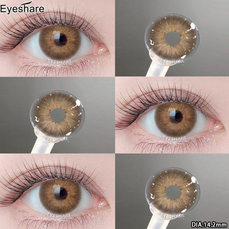 Eyeshare 1 Pair New Colored Contact Lenses for Eyes Natural Softlens Korean Lens Annual Girl Eye Makeup Contacts