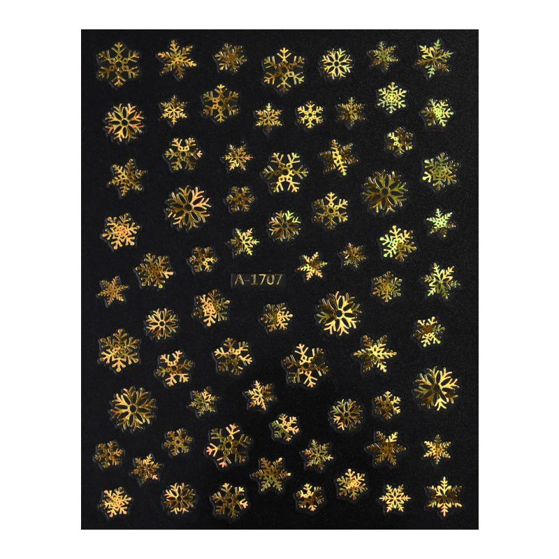 Autocolante de Crăciun 3D Laser Argint Ren & Fulg de Nea