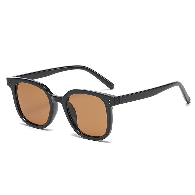 Gradient Brown Blush Lens Black Frame GM Style Sunglasses Women Men High-end UV Protection Fashion Sun Glasses