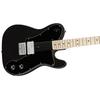 Squier by Fender Paranormal Esquire? Deluxe Electric Guitar, Maple Fingerboard, Black Pickguard, Metallic Black, with Soft Case