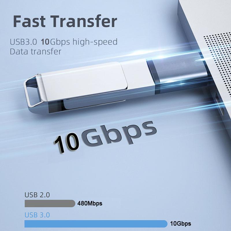 

UC-082-AFCF Type C Female to USB 3.0 A Female Data Adapter 10Gbps Data Power for Laptop Tablet Phone As Shown A