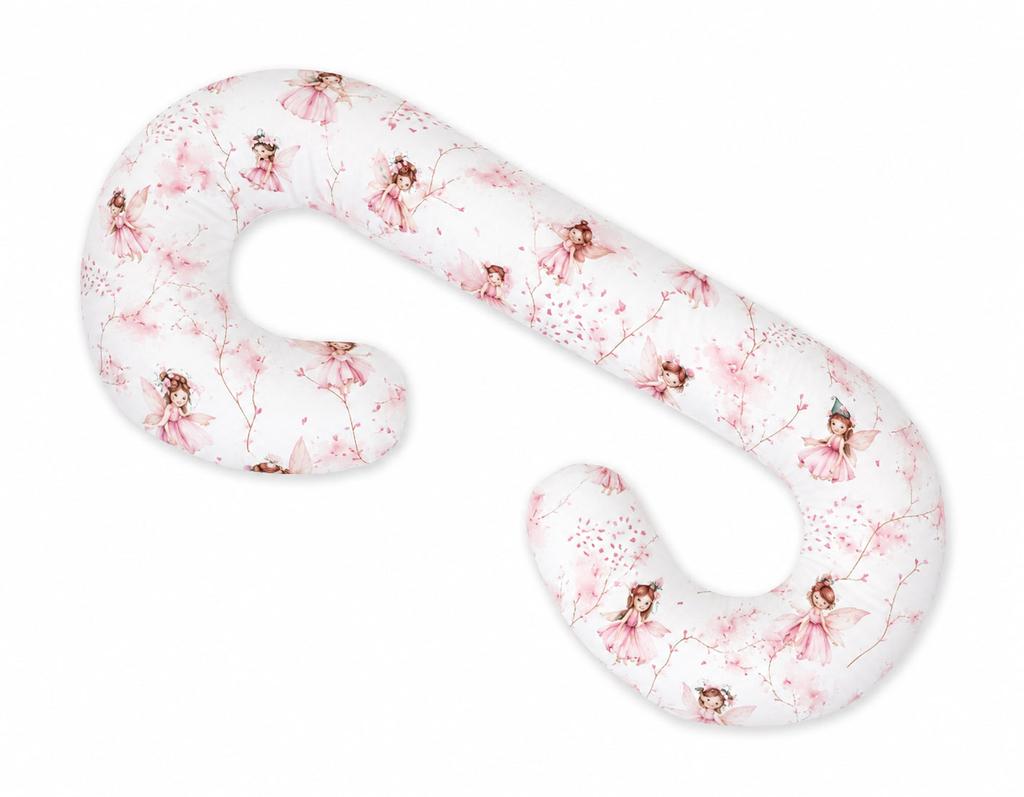 Cotton Cover for Pregnancy Pillow Type C - Blossom Fairies