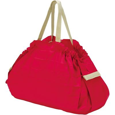 Shupatto Compact Bag L (Red) - Quick-Fold Eco Bag, Foldable & Durable Large Capacity S419A