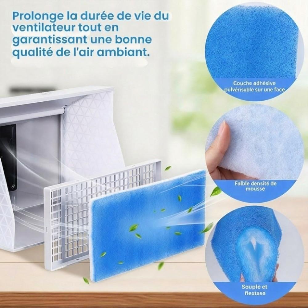 Reusable Vent Filter Blue White Replacement Filter Filter Sheet Air Filter Cotton  RV AC